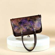 Nueva bolsa de tote de gran capacidad con estilo vintage, bolso de hombro suave y ligero, adecuado para uso casual diario de mujeres