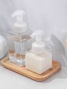 2pcs/1pc Foaming Dispenser, Shampoo, Hand Wash, Face Wash Mousse Foam Bubble Refill Bottle, Bathroom Storage Foaming Soap Dispenser, Foaming Bottle, 450ml/250ml Large Capacity Refillable Foaming Bottle For Body Wash, Shampoo, Suitable For Travel, Pool, Beach