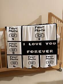 بطانية صور قابلة للتخصيص، بطانية عائلية، بطانية صور، نمط 9 شبكات، بطانية تذكارية. مناسبة كهدية للبنات والأولاد والبالغين في عيد الحب، خفيفة الوزن، بطانية طفل، بطانية فليس مخصصة، بطانية صور مخصصة، بطانية رمي مخصصة، بطانية طفل مخصصة، بطانية حديثي الولادة، مناسبة لعيد الأم والميلاد وعيد الطفل - متعدد الألوان - مشاهدة 4