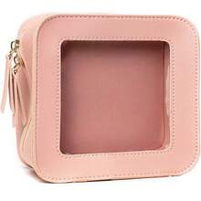 透明化妆包，粉色、白色、黑色，单面透明，防水化妆包，口红包，女士化妆包，小型收纳化妆盒，女士旅行包，铅笔盒，日常大容量化妆刷收纳包，旅行洗漱包，化妆包，铅笔袋，化妆包，旅行必备 - 彩色 - 查看 11