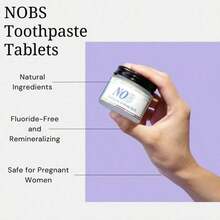 Solid Toothpaste Nobs Without The BS Tablets Flavors Teeth Breath Mouthwash Smoke Remove Bad Whitening Fresh Charcoal Stains - Mặc định - Xem 8