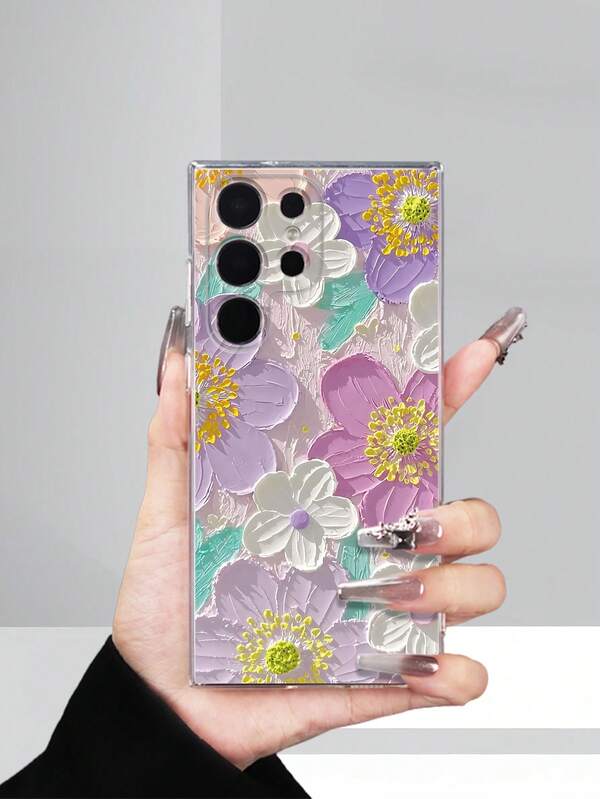 Cette élégante coque de téléphone, imprimée avec une peinture à l'huile 2D créative et des motifs floraux colorés, offre une protection à 360 degrés et est le meilleur cadeau pour votre smartphone.