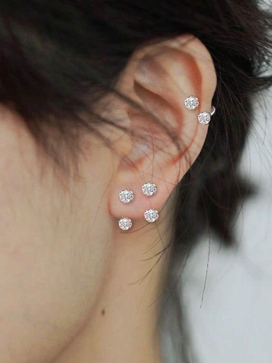 1/3 Cặp khuyên tai/kẹp tai xoắn ốc tối giản phong cách Hàn Quốc/Nhật Bản, thích hợp cho các bữa tiệc, đi chơi, kỳ nghỉ, phối đồ, chụp ảnh thời trang, ngày lễ tình nhân, giáng sinh, halloween, ngày của mẹ, làm quà tặng - Nhiều màu - Xem 1