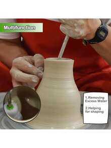 2 Pcs Telescoping Pottery Sponge Ceramic Shaping Tools, Equipped With High-Density Absorbent Sponge, Ceramic Tool Kits