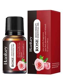 1瓶10毫升水溶性香薰精油补充装，包含薰衣草、百合、香草、玫瑰等10余种香型，有助于放松睡眠、清新空气，适用于加湿器，情人节、婚礼用品。