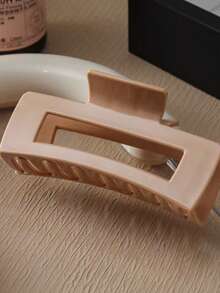 1 Stück/6 Stücke einfarbige, weiche Silikon Haarkralle, weicher Aufprallschutz für den Hinterkopf, langanhaltend Clip mit Premium-Gefühl, weiche Silikon Haarspange geeignet für alle Jahreszeiten, Damen