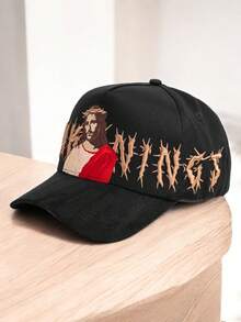 Gorra Curva Ajustable Dandy Hats X Rude Awakening Jesucristo en caja - Negro - Ver 1