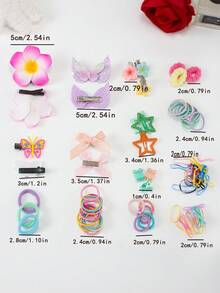 906pcs/Set Multicolor Casual Hair Accessories Set, Includes Chrysanthemum Hair Clips, Colorful Bow Hair Clips, Bow Hair Clips, Leather Hair Clips, Hair Ties, Scrunchies, Star Hair Clips, Small Chrysanthemum Hair Clips, Hair Elastics, Essential For Personalized Hairstyles For Women
