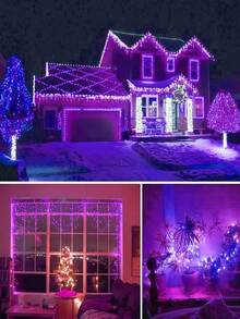 1pc Outdoor Solar String Lights - 20/50/100 LED Bulbs, 8 Lighting Modes, IP65 Waterproof, Suitable For Yard, Fence, Balcony, Party, Christmas Tree, Wedding, Garden Decor - Solar Led String Light - View 10