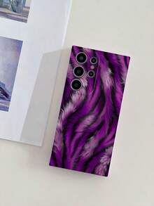 1 件紫色 TPU 不对称波浪模糊图案防震全覆盖手机壳，兼容 Galaxy A51 4G、Galaxy A52/A52s 5G、Galaxy S23 Ultra、Galaxy A13 4G、Galaxy A12、Galaxy S22 Ultra、OPPO A54、Galaxy A54、Galaxy A04E、Galaxy A05S、Galaxy A34、Galaxy S24 Ultra 5G、Redmi Note 13、Galaxy A14、Galaxy A32 4G - 彩色 - 查看 3