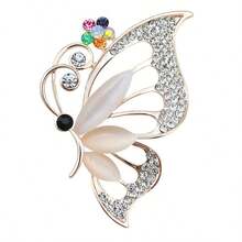1 Piece Butterfly Brooch Pin With A Light And Shiny Wing Design, Suitable For Scarves, Sweaters, Dresses - A Multi-Functional Accessory For Weddings, Parties, Mother's Day, And Birthdays