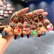 Creative Capybara Keychain Pendant Set Adorable Couple Keychain Accessories A Creative And Unique Gift For Friends And Family