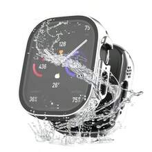 Waterproof Protective Case Compatible With Apple Watch, Suitable For Men And Women, Straight Edge Waterproof, Shockproof, Scratch-Resistant PC Hard Case With Tempered Glass Screen Protector, Compatible With Watch 40/41/44/45/49/S1 42/46, Sensitive Touch, All-Round Protection To Prevent Damage