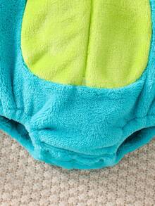 Autumn/Winter Cute Monster Baby Girl Bodysuit + Sock Set, Toddler Cartoon