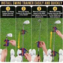 Swing Trainer - Swing Training Aid Guides - Improve Swing Accuracy Master Swing Consistency Improve Stability - Grip Trainer Simulators Beginners And Pro - initial - View 6