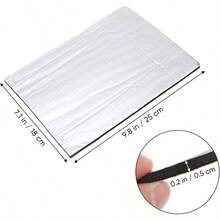 20 Piezas Almohadilla de aislamiento trmico insonorizada ignfuga para coche amortiguacin del sonido escudo trmico automotriz baul trunks aislamiento del coche automtico motor - inicial - Ver 4