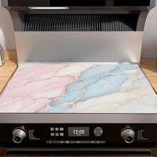 Stove Protector Mat, Utensil Drying Mat, Non-Slip & Scratch-Resistant Washable Fabric, Suitable For Gas Stove, Induction Cooktop, Washing Machine, Dryer, Glass Tabletop, Durable Kitchen Appliance Cover, Artistic Tableware Accessory, Stove Side Guard - Multicolor - View 2