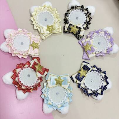 1pc Luxurious White Cabbage Cat Ear Beret, Birthday Gift Packaging Decoration, Gift For Sisters