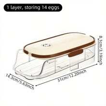 Gekühlte Eier-Aufbewahrungsbox, große Kapazität, speziell für Kühlschränke, PET+PP Eierhalter