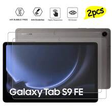 2 Pieces HD Scratch Proof Screen Protector Tempered Glass For SamsungGalaxy Tab S9 FE 10.9-Inch Protective Film