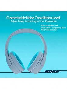 Bose QC45 Upgraded Smart Noise Cancelling Headphones With Dual-Mode Noise Control, Long-Lasting Battery Life, Foldable And Portable, Ideal For Office And Travel, Turquoise Blue - Turquoise Blue - View 4