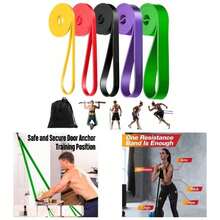 Bandas de Resistencia, 5Pack Banda elstica Deportiva, Correas de Asistencia para Pull ups, Ligas de Resistencia para Ejercicio, Loop Bands, Bandas Elsticas para Ejercicio en Casa o Gimnasio - 4 colores - Ver 1