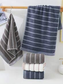 1/3/6/8 Toallas, Patrón de rayas minimalista, 34 x 75 cm, Adecuado para hombres, mujeres, parejas, adultos, lavado de cara, secado de manos, uso doméstico, absorbente y de secado rápido, suave y resistente al color