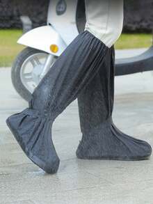 1 Pair Rain Shoe Covers, Waterproof, Anti-Slip, Thick , Outdoor Cycling, Suitable For Men & Women Insulation,Galentines,Puppy,Carnival,Party Decorations