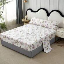STARLEY-Juego de Sábanas 3 Piezas Primavera , 100% Poliéster Incluye Sabana Bajera/ Sabana Encimera/ Funda de Almohada ,C​AMA 90 ALMOHADA 45X110CM X1 ,C​AMA 105 ALMOHADA 45X115CM X1,C​AMA 135 ALMOHADA 45X145CM X1,C​AMA 150 ALMOHADA 45X165CM X1 - Multicolor - Ver 1
