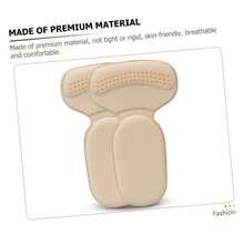 Heel Pads For Big & Loose Shoes, Pain Relief, Stop Slip And Blister, Large Grips Cushion Inserts To Make Men & Women Shoes Smaller Tighter (4 Pairs) 2 Apricot 2 Black