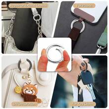 10/20/30pcs Flat Spring O-Rings, Metal Key Rings, Round Carabiner Clips, Suitable For Key Chains, Bags, Purses - Key Chain Hooks Replacement For DIY