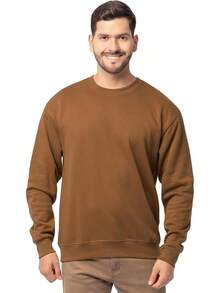 Men's Crewneck Sweatshirts, Wicking & Breathable, Sizes S - 4X, Comfort - Golden Pecan - View 9