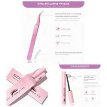 Lash Cluster Glue And Seal Kit With Lash Glue Remover And Tweezers Lash Extension Clusters Fast Removal, Portable Eyelash Brush Eyelash Extension Beginners