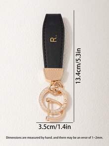 1pc Letter R Keychain, Fashionable Minimalist Car Key Chain, Bag Pendant, Key Holder, Multiple Colors Available, Ideal Small Gift For Friends, Family, And Partners Christmas