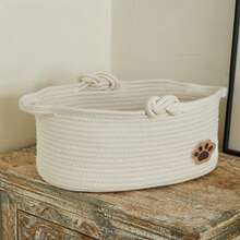 Solid Color Thickened Foldable Laundry Basket, Blanket Basket, Handwoven Basket With Handle, For Storing Clothes, Blankets, Quilts, Pillows, Toys, Miscellaneous Items, Shoes, Suitable For Bedroom, Laundry Room, Hallway