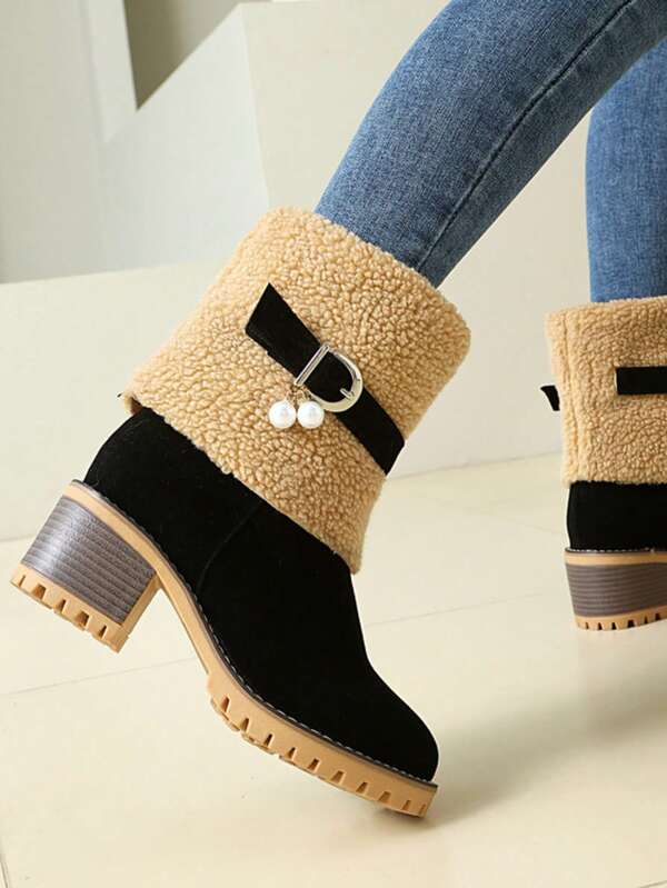 Damen Herbst/Winter Mode elegante süße Prinzessin Schleife Quaste Stiefel, Mary Jane einfarbig flauschig wasserdichte Plateau Absatz Stiefel, vielseitig für Outdoor Lässig bequem warm flauschig Absatz Stiefel, Mode Kleid Party Date glamourös Absatz Stiefel, Weihnachtskleid flauschig rosa Absatz Stiefel, Hochzeitskleid weiße Absatz Stiefel, rosa Winter flauschig bequem Schneestiefel, süße rosa flauschig warm Schneestiefel für Damen