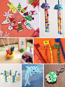 1Box Of About 2700/3600Pcs Pony Beads Jewelry Making Kit For Making Bead Bracelets, Colorful Rainbow Hair Beads For Hair Braiding, 24-Color Friendship Bracelet Beads For Handicraft And Jewelry Making