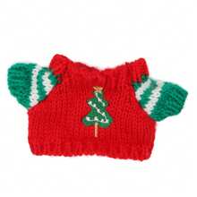 Christmas Knitted Hat, Sweater, Jeans Set, Paired With Gloves And Crossbody Bag. For Labubu, Christmas Holiday Outfit, Holiday Birthday Gift (Excluding Plush Doll)