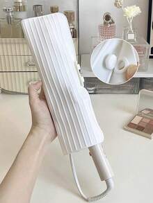 1pc Delicate And Simple Fashionable White Silicone Mat Hair Straightening Clip Heat Insulation Straightener And Flat Iron Protective Cover, Multiple Colors Portable Silicone Heat-Resistant Mat For Travel. Decorations Decor Festival Decor Room Decor Home Decor