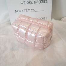 1pc Cute Makeup Bag Diamond Grid Square Waterproof Clear Cosmetic Bag Fashionable Clutch Pouch Wallet Small Items Storage Bag For Key, Earphone, Coin, Lipstick, Lip Oil, Card, Girls'Accessories College Vacation Cruise Summer Holiday Essentials Organizer Bag With Zipper Women's Makeup Storage Bag Make Up Bag Makeup Pouch Toiletry Bag Wash Bag Travel Essential Cruise Essentials Vacation Essentials For Men Women