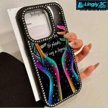 Funda 3 en 1 con doble cara y diseño incrustado, compatible con las series 16 Pro, 16, 15 Pro, 14, 14 Plus/14 Pro, 13, 13 Pro, 12 Pro y 11 Pro. Resistente a golpes y manchas, suave, ideal para hombres y mujeres, con decoración. - Rosa - Ver 5