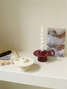 1 chiếc chân nến hình đĩa bay bằng gốm sứ cổ điển, chân nến thơm kiểu retro, chân nến trang trí kiểu châu Âu, đế nến để bàn lãng mạn, quà tặng ngày lễ, chân nến trang trí nhà bếp, quà tân gia. - Nhiều màu - Xem 6