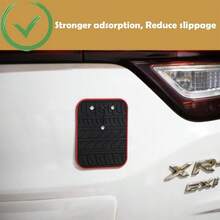 Protector de araazos de coche para portabicicletas de maletero, almohadillas para orejas de silicona antideslizantes antigolpes, almohadillas para orejas protectoras de pintura de coche, patrn de - 10 unidades - Ver 2