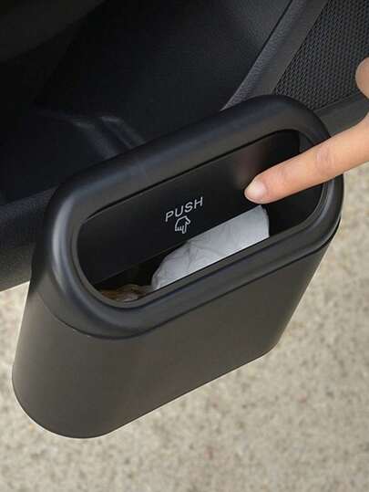 1pc Car Hanging Trash Can/Garbage Bin