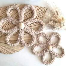 2 tấm thảm treo tường hoa cúc thủ công, hoa cúc nhiều màu thanh lịch, thảm treo tường họa tiết hoa cúc Boho Chic - đồ trang trí tường dệt, nghệ thuật treo tường phòng ngủ ký túc xá Boho - Nhiều màu - Xem 6