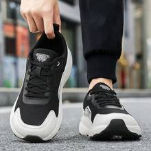 Men's Wide Toe Running Shoes Large Toe Men's Shoes Wide Foot Sole Sports Shoes Plus Size High Instep Wide Last Mesh Surface - Black and White - View 2