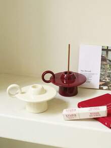 1 chiếc chân nến hình đĩa bay bằng gốm sứ cổ điển, chân nến thơm kiểu retro, chân nến trang trí kiểu châu Âu, đế nến để bàn lãng mạn, quà tặng ngày lễ, chân nến trang trí nhà bếp, quà tân gia. - Nhiều màu - Xem 7