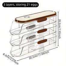 Gekühlte Eier-Aufbewahrungsbox, große Kapazität, speziell für Kühlschränke, PET+PP Eierhalter