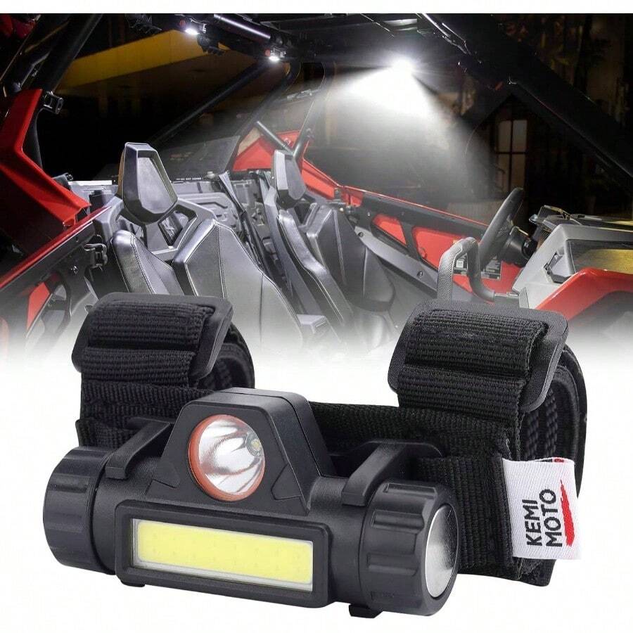 UTV - Luces interiores compatibles con RZR Can Am Talon Carrito de, barco, todoterreno, trabajo para barra enrollable de 1.25 a 2 pulgadas 2 unidades - 2 - Ver 1