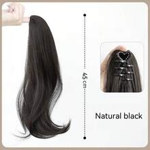 Relaxed Curly Layered Claw Jaw Ponytail Hair Clips Naturally Curly Long Hair High Temperature Hairpiece Ponytail Claw Clip Casual Halloween (Randomly Includes 3-Prong And 7-Prong Clips), Claw Clip Fall Winter Hair Accessories For Women For Vacation Outfits Woman Elegant Hair Clutch